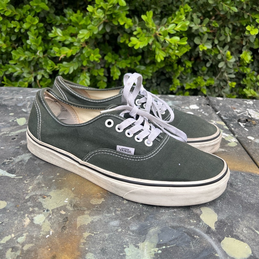 Green Vans Sneakers 9.5 men’s 11 women’s